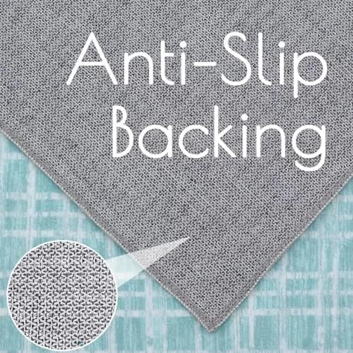 WESTLOOM Area Rug 8x10 Mint | Modern Lines Washable Non Slip Non-Shedding thumbnail 6