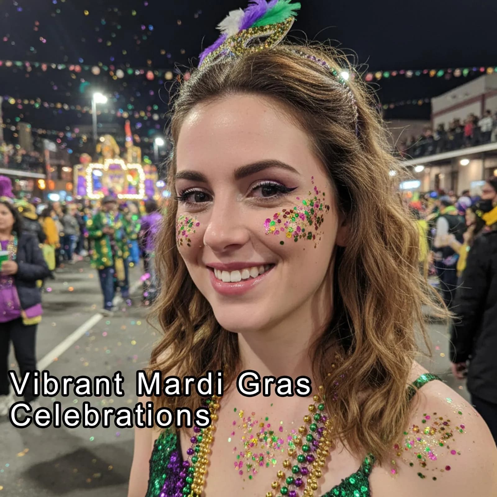 MEICOLY Mardi Gras Brazil Face Glitter Gel, Holographic Body Glitter 50ml (1.9 Fl Oz) | Self-Adhesive Sparkle for Festivals - view 4