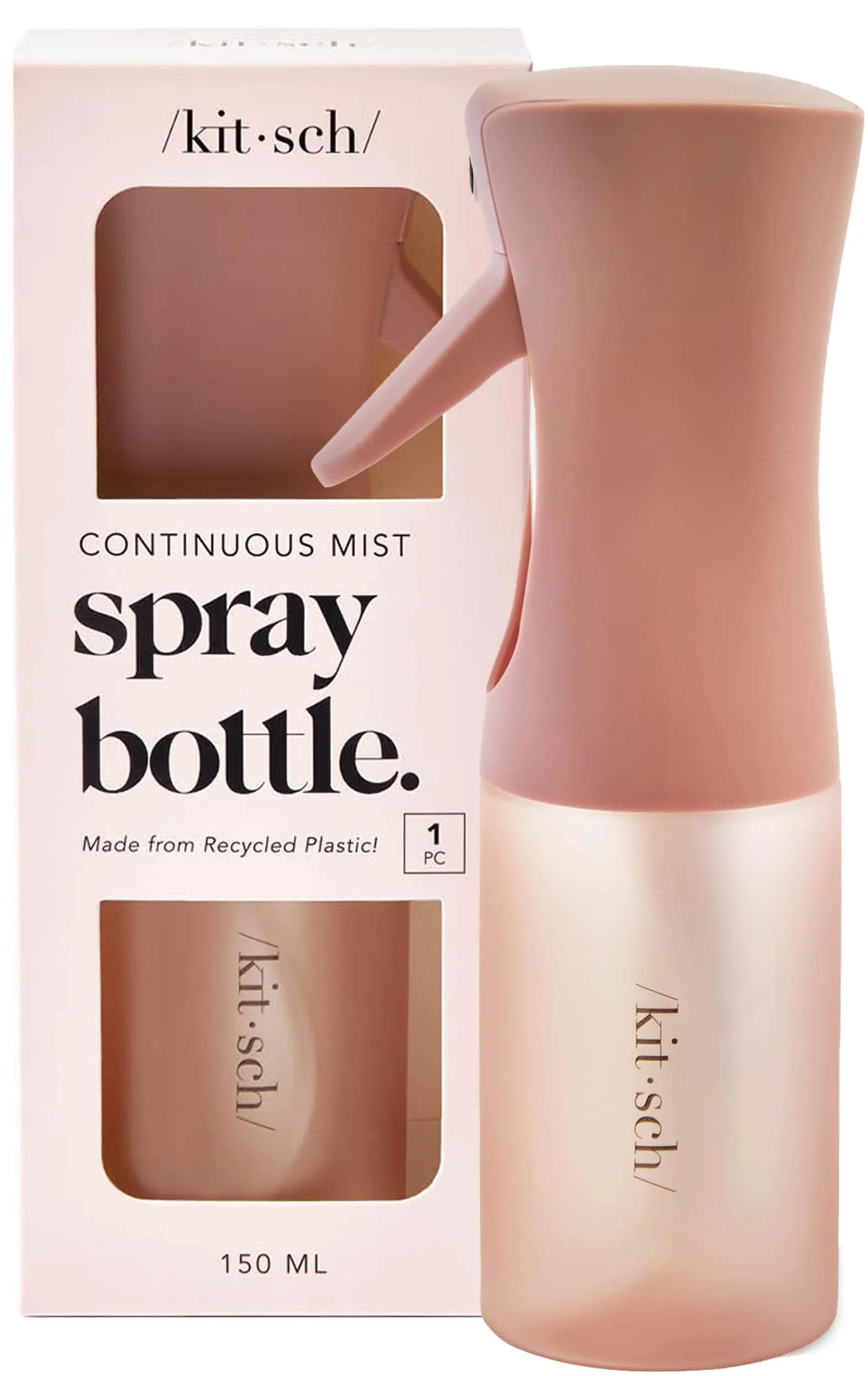 Kitsch Continuous Spray Bottle for Hair – Terracotta, 150ml (5.1 oz) | Ultra-Fine Mist for Styling & Refreshes Curls