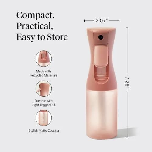 Kitsch Continuous Spray Bottle for Hair – Terracotta, 150ml (5.1 oz) | Ultra-Fine Mist for Styling & Refreshes Curls thumbnail 4