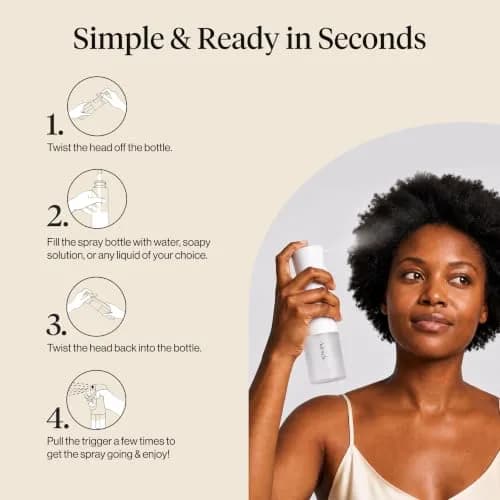 Kitsch Continuous Spray Bottle for Hair – White, 150ml (5.1 oz) | Ultra-Fine Mist for Effortless Styling thumbnail 7