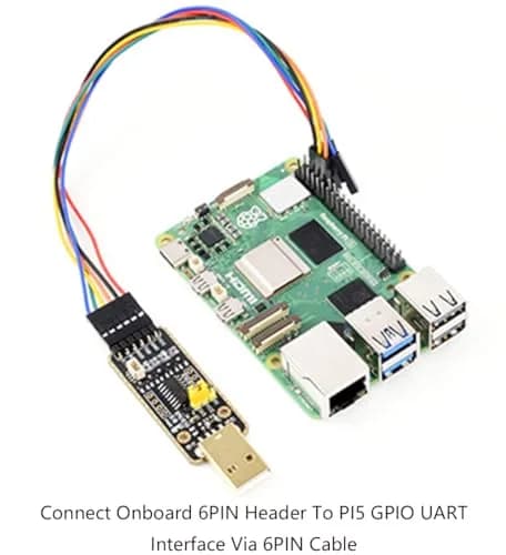Wonrabai USB to UART Debugger Module for Raspberry Pi 5 | Multi-System UART Connection thumbnail 5