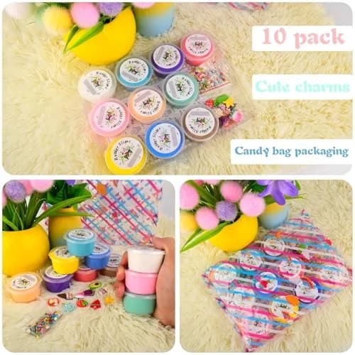 tuupowana Premium Scented Butter Slime 10 Pack Kit | 450ml (15.2 Fl Oz) Total | Non-Toxic & Safe for Kids thumbnail 7