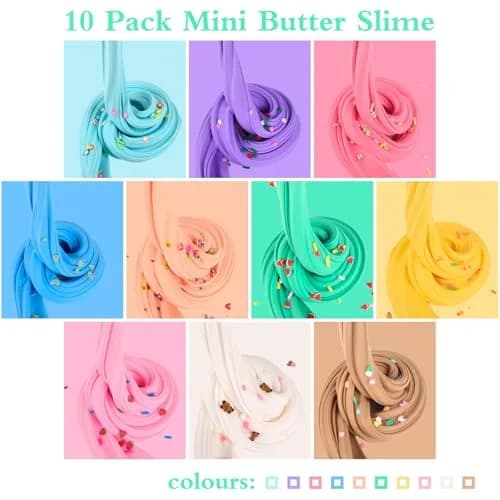 tuupowana Premium Scented Butter Slime 10 Pack Kit | 450ml (15.2 Fl Oz) Total | Non-Toxic & Safe for Kids thumbnail 3