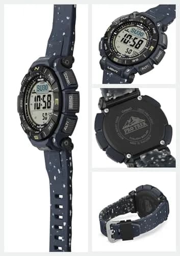 PRO TREK PRG-340SC-2JF Solar Wristwatch | Eco-Friendly Biomass Plastic, 51.7mm Dial, Navy thumbnail 9