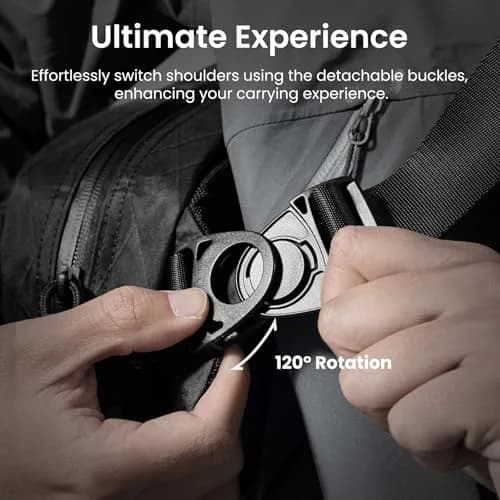 tomtoc 5.5L X-Pac Sling Crossbody Bag for Nintendo Switch 2/ROG Xbox Ally X | Waterproof Urban Travel Companion thumbnail 6