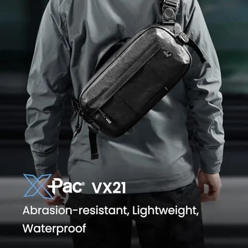 tomtoc 5.5L X-Pac Sling Crossbody Bag for Nintendo Switch 2/ROG Xbox Ally X | Waterproof Urban Travel Companion thumbnail 2
