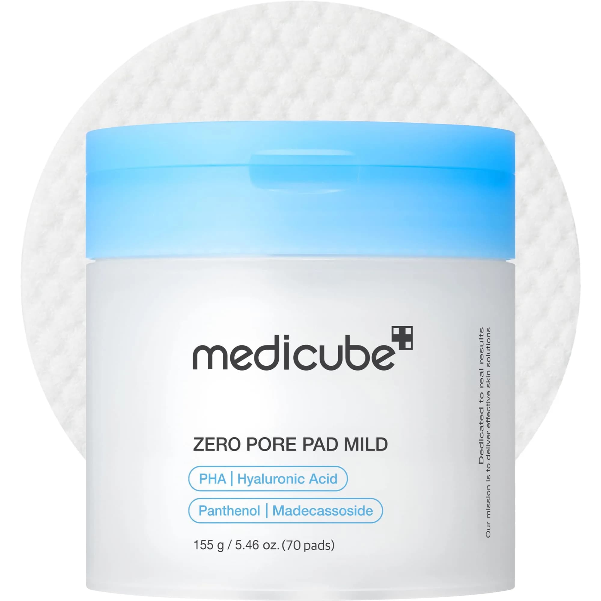 medicube Zero Pore Pads Mild 2.0 Toner Pads 70 Count (Pack of 1) | Gentle Exfoliation for Pores & Blackheads - main product image
