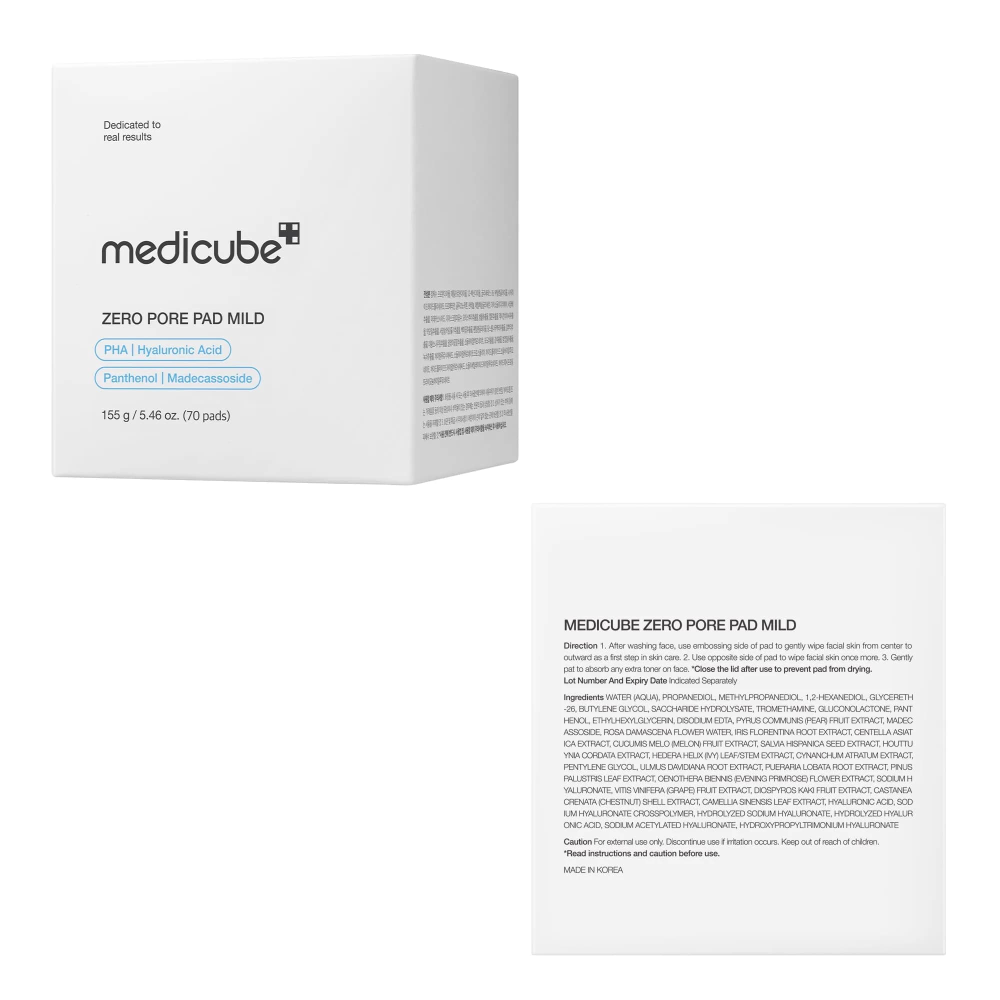 medicube Zero Pore Pads Mild 2.0 Toner Pads 70 Count (Pack of 1) | Gentle Exfoliation for Pores & Blackheads - view 9