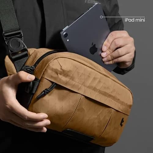 tomtoc 5.5L X-Pac Sling Crossbody Bag for Nintendo Switch 2/ROG Xbox Ally X | Urban Waterproof Design thumbnail 6