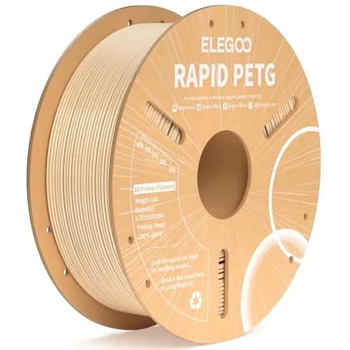 ELEGOO Rapid PETG 3D Printer Filament 1.75mm Beige 1KG | High-Speed Printing Up to 600mm/s thumbnail 1