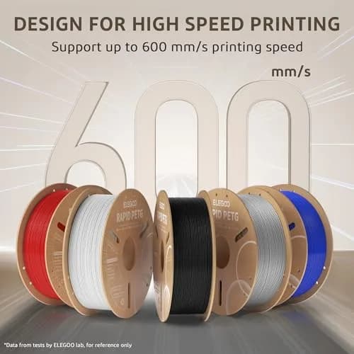ELEGOO Rapid PETG 3D Printer Filament 1.75mm Beige 1KG | High-Speed Printing Up to 600mm/s thumbnail 2