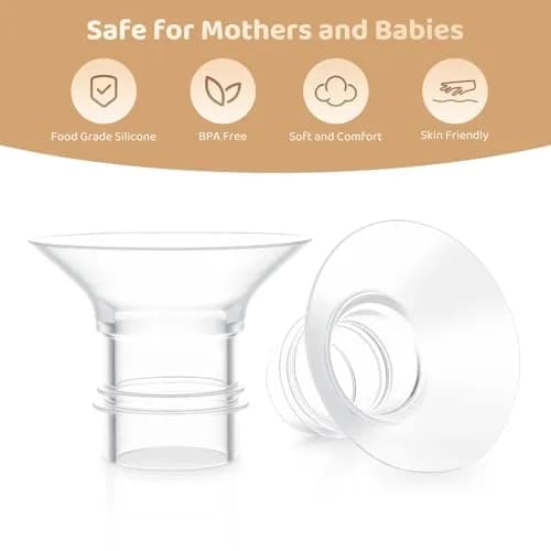 Suniceme 21mm Flange Inserts for 24mm Shields | 4-Pack, BPA-Free Silicone thumbnail 5