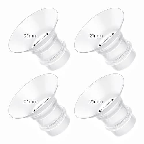 Suniceme 21mm Flange Inserts for 24mm Shields | 4-Pack, BPA-Free Silicone thumbnail 1