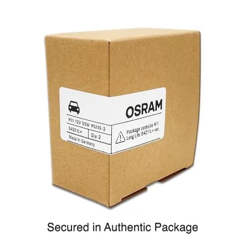 OSRAM H11 64211L+ DOT Original Standard Halogen Bulb 12V 55W 3800K PGJ19-2 (Pack of 2) thumbnail 3