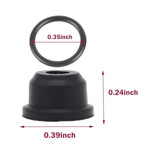 HOMEWITHU Car Clutch Master Cylinder Gasket Seal Repair Kit 1K0798741 02F141143A | Durable Rubber Seals for VW & Audi thumbnail 2