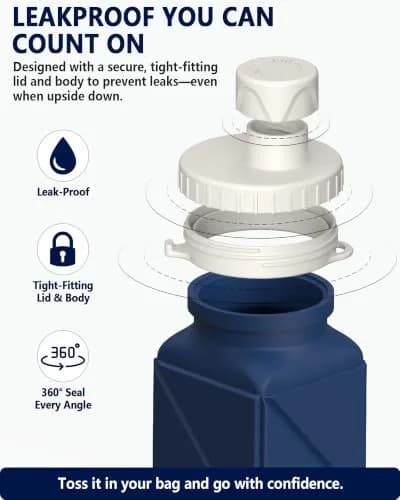 BEAUTAIL Collapsible Water Bottle 21oz/610mL | Space-Saving, Leakproof & Reusable thumbnail 4