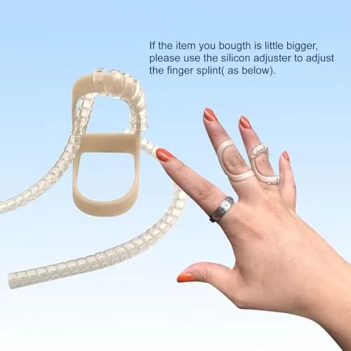 UAKIKAU Oval Finger Splint 8 pcs, Medium (1.5-2.7 Inches) | Supports Mallet, Trigger, Arthritis Fingers thumbnail 8