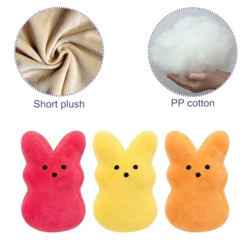 RLXGCZ Easter Bunny Plush Toys Set - 12 Pcs, 5-Inch Bunnies thumbnail 4