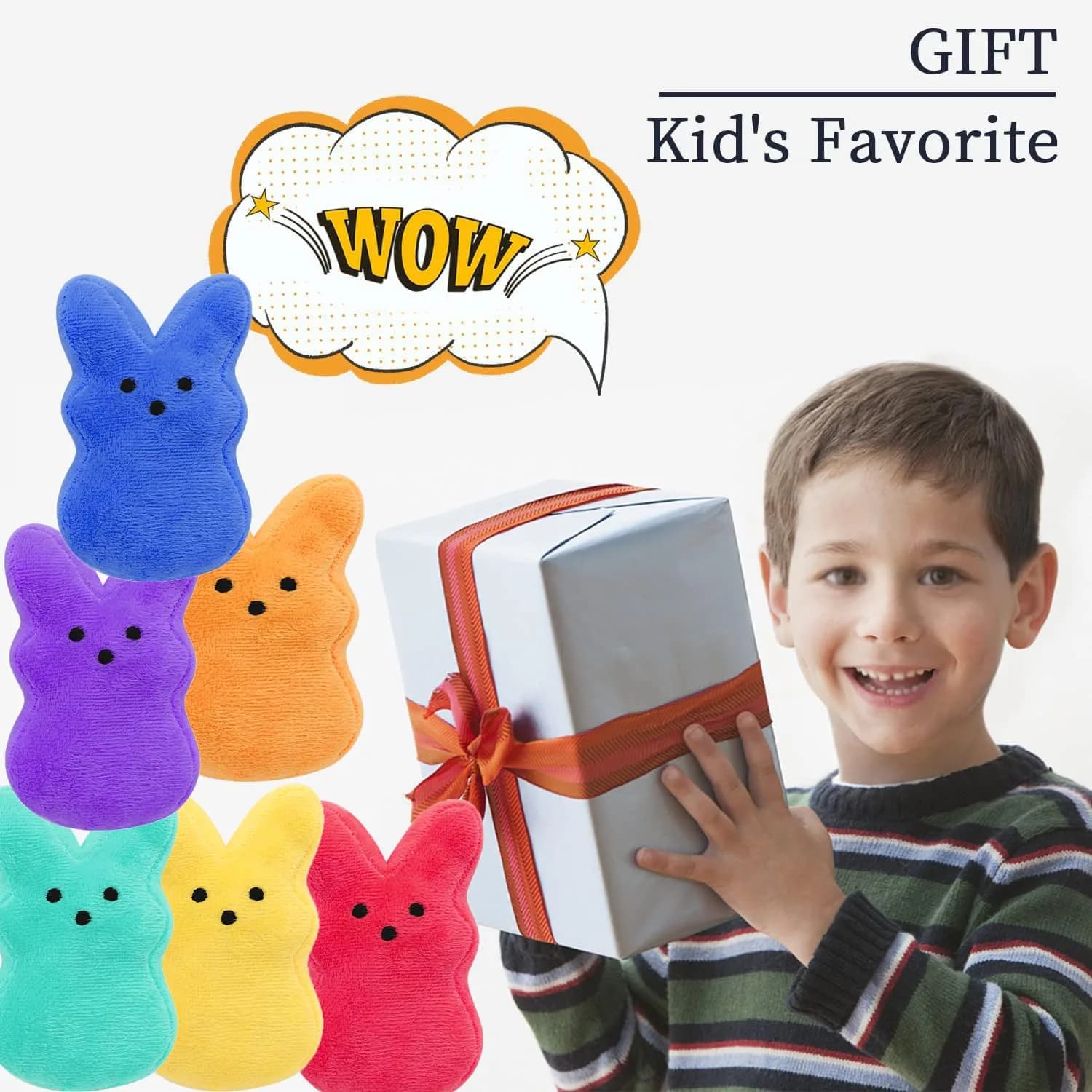 RLXGCZ Easter Bunny Plush Toys Set - 12 Pcs, 5-Inch Bunnies - view 6