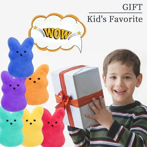 RLXGCZ Easter Bunny Plush Toys Set - 12 Pcs, 5-Inch Bunnies thumbnail 6