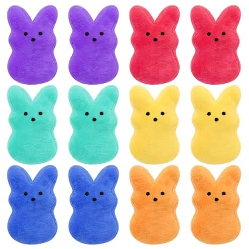 RLXGCZ Easter Bunny Plush Toys Set - 12 Pcs, 5-Inch Bunnies thumbnail 1
