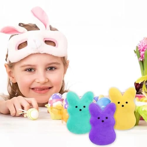 RLXGCZ Easter Bunny Plush Toys Set - 12 Pcs, 5-Inch Bunnies thumbnail 7