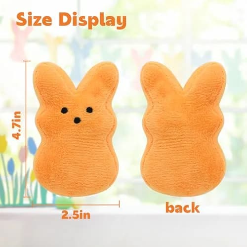 RLXGCZ Easter Bunny Plush Toys Set - 12 Pcs, 5-Inch Bunnies thumbnail 3