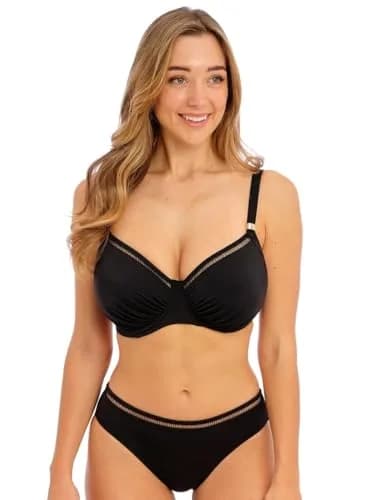Fantasie Swim Women's East Hampton Mid-Rise Bikini Bottom X-Small (Black) | Durable Fabric for Comfort thumbnail 6