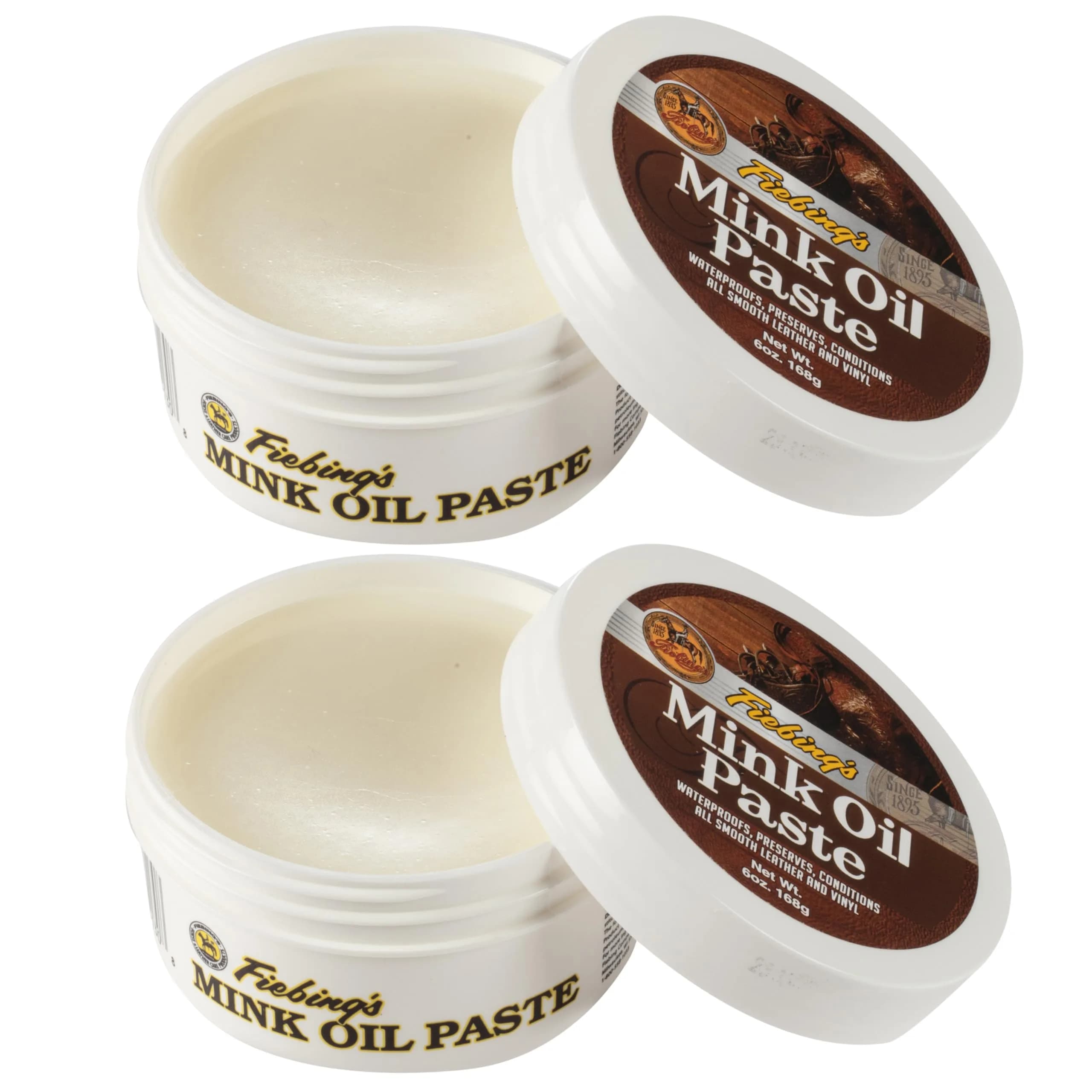 Fiebing's Mink Oil for Leather Boots 6 oz | Waterproof & Softens Leather & Vinyl — 6 Ounce