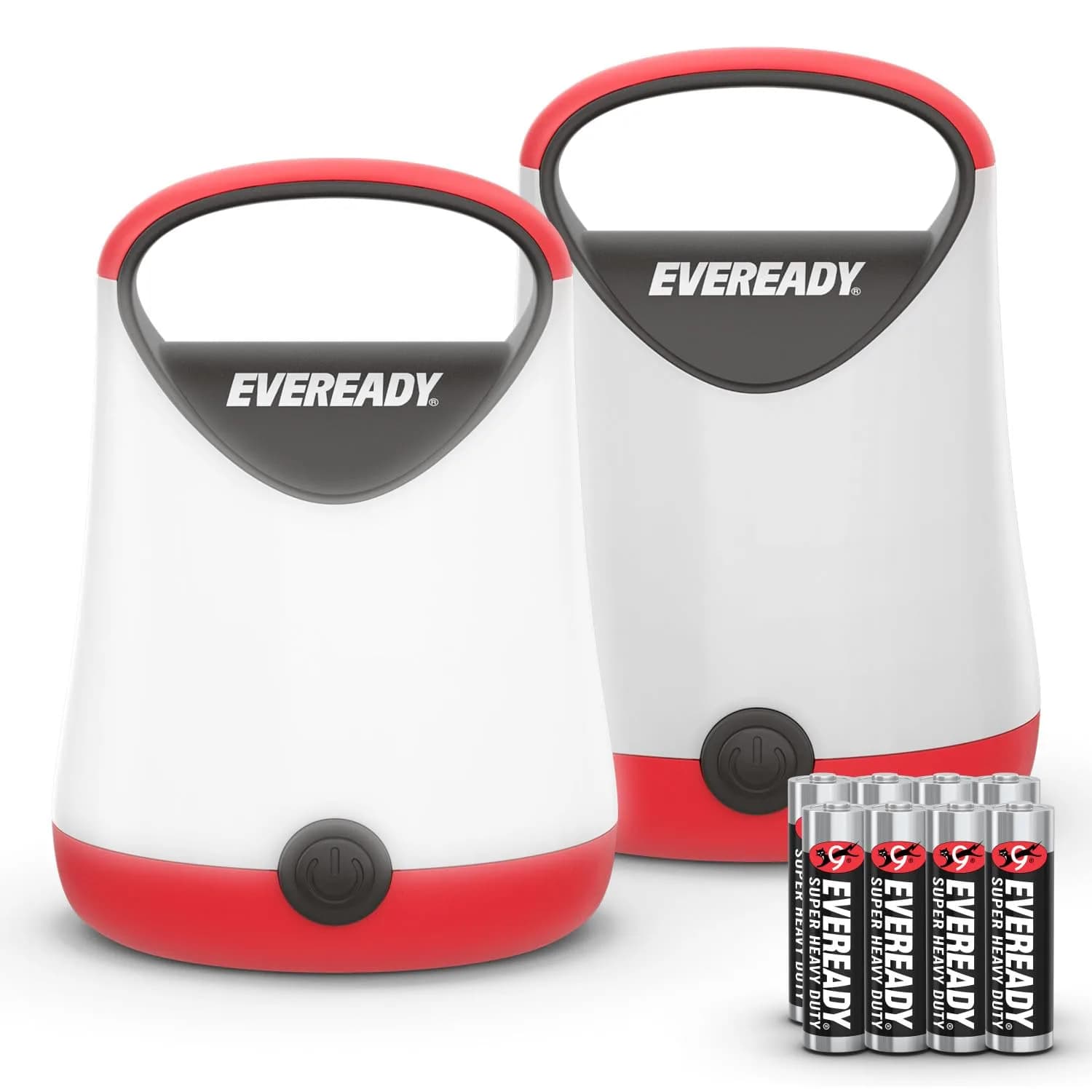 Eveready LED Camping Lantern X-250 (2-Pack, 250 Lumens) | 100 Hour Run-time, Water Resistant — 2-Pack