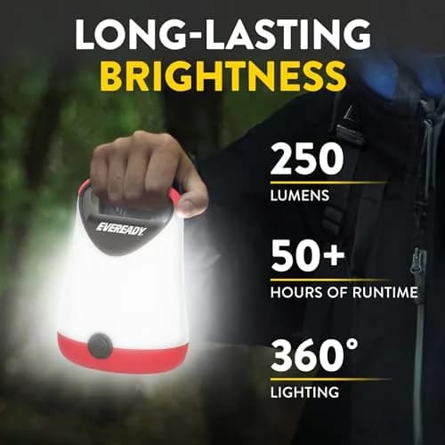 Eveready LED Camping Lantern X-250 (2-Pack, 250 Lumens) | 100 Hour Run-time, Water Resistant thumbnail 2