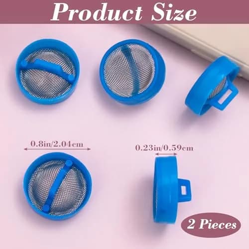 CustomyLife Water Inlet Valve Filter for Washer, 2pcs | High-Quality Stainless Steel & Reusable thumbnail 3