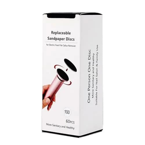 I·B·N G 60pcs Sandpaper Refill Discs Medium 100 Grit | For Electric Foot Files thumbnail 8