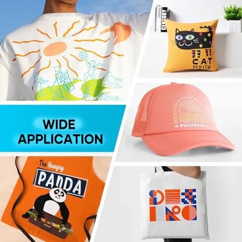 HTVRONT Sublimation Vinyl for Cotton Shirts 30 Pack 12"x10" | Bright, Durable & Easy to Apply thumbnail 7