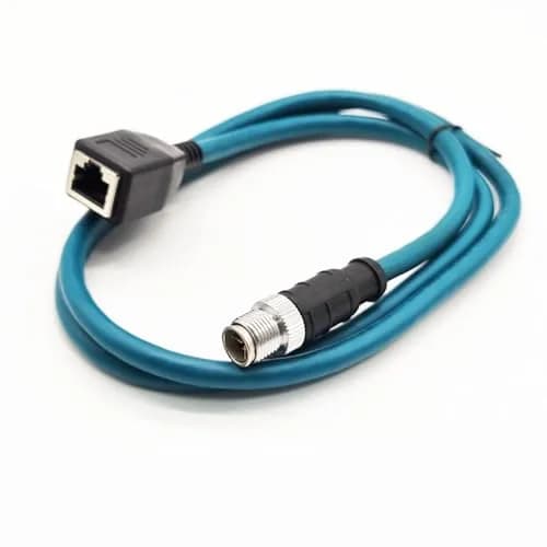 BOUUNCIY M12 8 Pin to RJ45 Industrial Ethernet Cable 3.28ft | Shielded Cat6 Field Wireable for Automation thumbnail 6