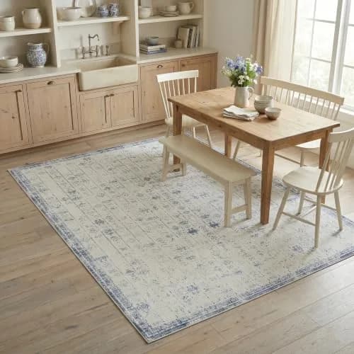 Harlow Hill 5x7 Machine Washable Area Rug | Water-Repellent & Stain-Resistant, Non-Slip Latex Backing thumbnail 1