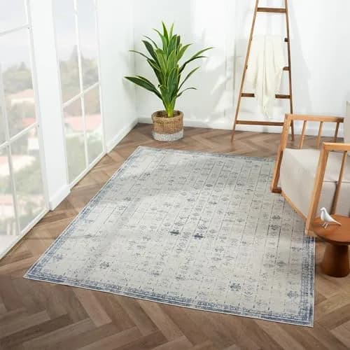 Harlow Hill 5x7 Machine Washable Area Rug | Water-Repellent & Stain-Resistant, Non-Slip Latex Backing thumbnail 8