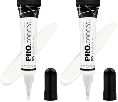 L.A. Girl HD Pro Conceal Flat White Corrector 0.28 Fl Oz (8.28 ml) | Opaque Coverage for All Skin Types thumbnail 1