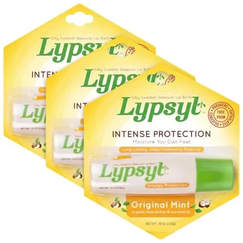 Lypsyl Intense Protection Original Mint Lip Balm 0.10 oz (Pack of 3) Deeply Hydrates & Softens Lips thumbnail 1