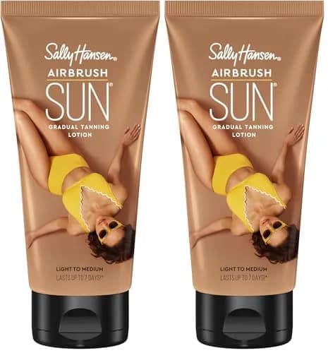 Sally Hansen Airbrush Legs Gradual Tanning Lotion Light to Medium, Pack of 2 (5.9 Oz Each) - main product image