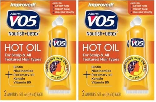 VO5 Moisturizing Hot Oil Treatment 0.5 oz (Pack of 2) | Rehydrates & Protects Dry, Damaged Hair thumbnail 1