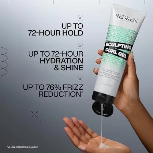 Redken Sculpting Curl Gel – For Curly Hair 250ml (8.5 Fl Oz) | Strong Hold Frizz Control thumbnail 2