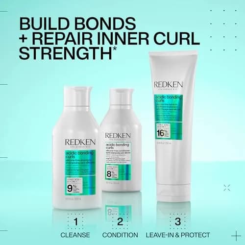Redken Acidic Bonding Curls Shampoo – For Curly Hair, 300ml (10.1 fl oz) | Vegan Formula for Damaged Curls thumbnail 9