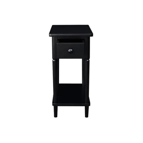 IC INTERNATIONAL CONCEPTS Solid Wood Narrow Side Table in Black | Durable, Elegant Accent Piece thumbnail 4