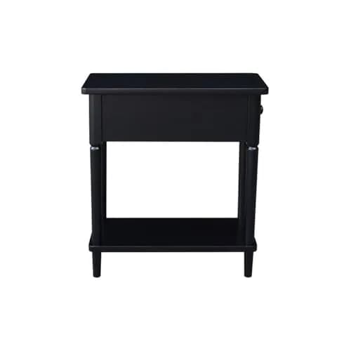 IC INTERNATIONAL CONCEPTS Solid Wood Narrow Side Table in Black | Durable, Elegant Accent Piece thumbnail 5