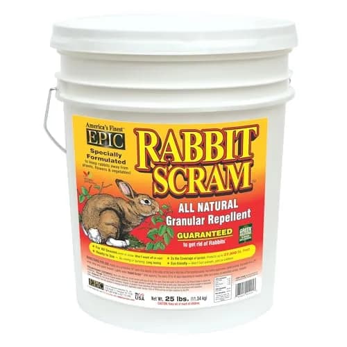 EPIC REPELLENTS Rabbit Scram All Natural Granular Repellent 25 lb | Eco-Friendly Animal & Pet Safe thumbnail 1