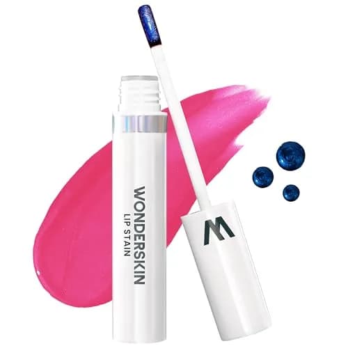 Wonderskin Wonder Blading Lip Stain Masque, Neon Rose 4ml (0.14 Fl Oz) | Long-Lasting, Waterproof, Transfer-Proof thumbnail 1