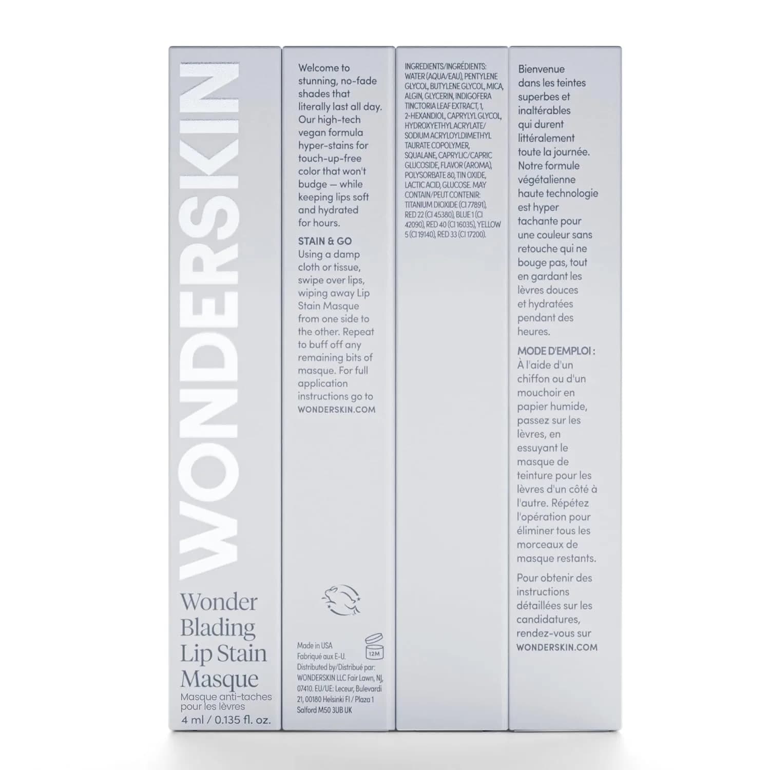 Wonderskin Wonder Blading Lip Stain Peel Off Masque Neon Rose Kit 5ml (0.14 Fl Oz) (Pack of 1) | Long-Lasting Waterproof Pink Lip Tint - view 9