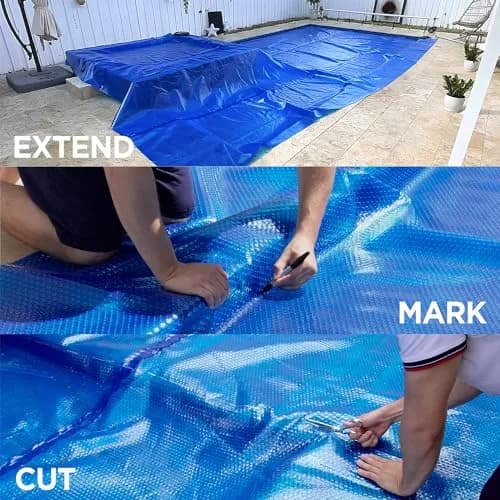 Shop Square 16' x 32' Rectangle Solar Cover | Heavy Duty Pool Blanket with Custom Fit (70-120 chars) thumbnail 5
